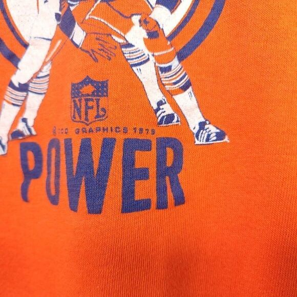 Denver Broncos Sweatshirt Vintage 70s 1979 Orange Power NFL Football Mens Size M - Picture 3 of 7